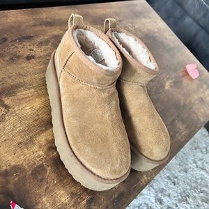 UGG Tan Ankle Boots